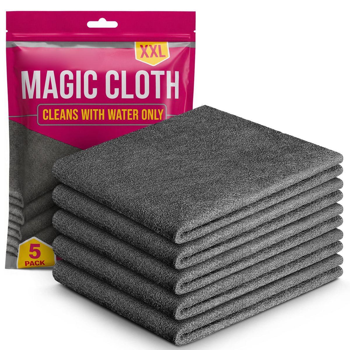 ✨Magic Microfiber Cleaning Cloth (5-Pack)
