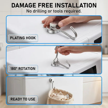 Rotatable Magnetic Hooks