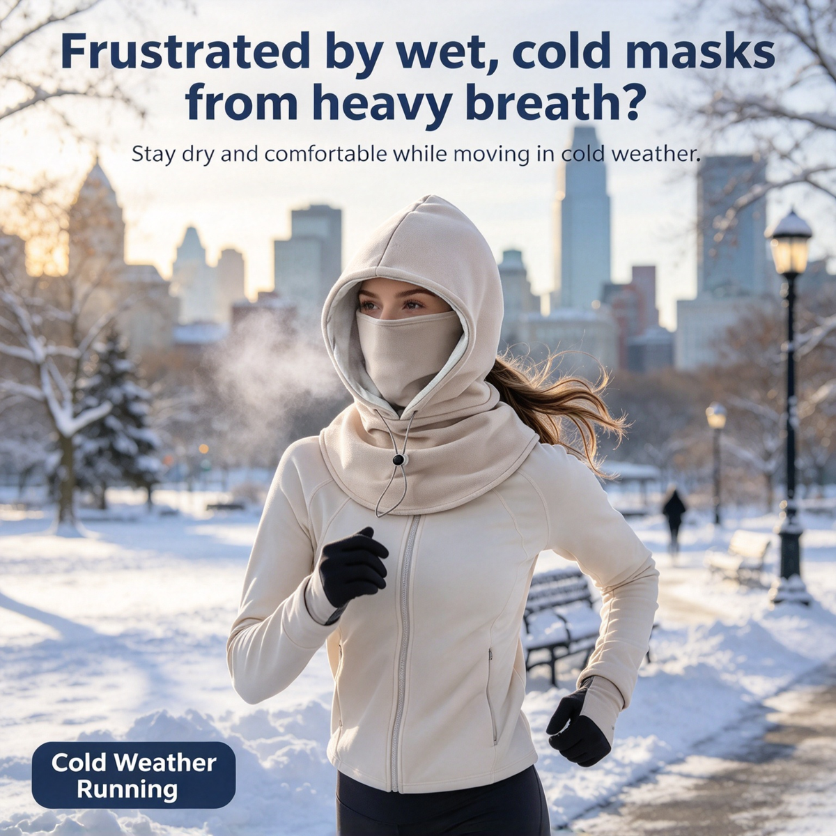 🔥2-in-1 Flannel Face Mask & Hat, Windproof Warm for Cycling, Autumn Winter