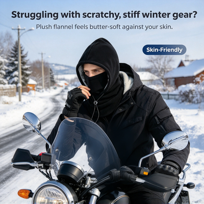 🔥2-in-1 Flannel Face Mask & Hat, Windproof Warm for Cycling, Autumn Winter