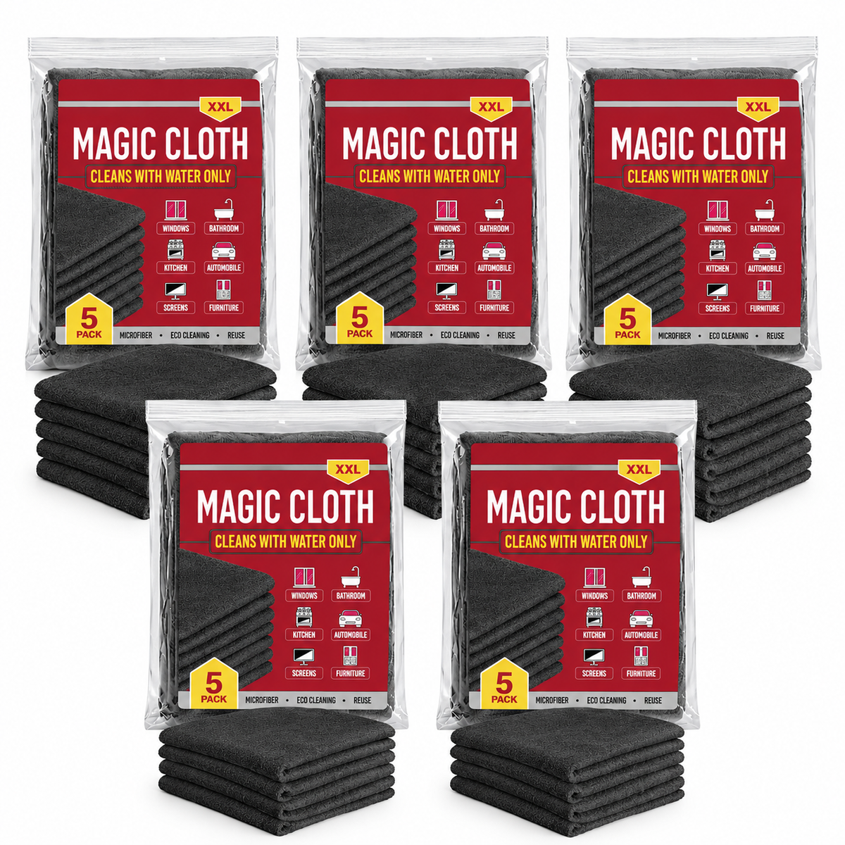 Magic Microfiber Cleaning Cloth-Clean Any Surface With Just Water.