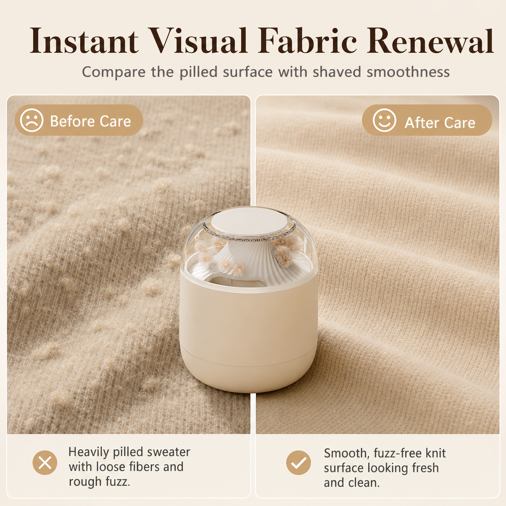 Restore Fabric Smoothness Instantly! Magnetic Lint Remover